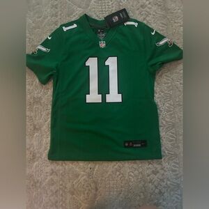 GREEN NWT EAGLES JERSEY AJ BROWN KELLY GREEN